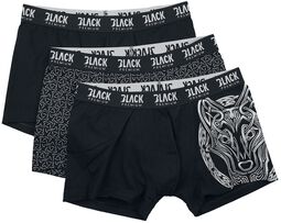 Three-Pack of Boxer Shorts, Black Premium by EMP, Bokserki
