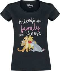 Friends are the family we choose, Kubuś Puchatek, T-Shirt