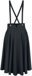 Toyin Black Herringbone Overall Skirt, Voodoo Vixen, Spódnica Medium