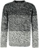 Knitted Melange Pullover, Black Premium by EMP, Sweter