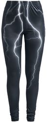 Leggings with lightning print, EMP Stage Collection, Legginsy