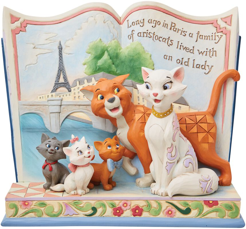 Long Ago in Paris - Aristocats Storybook Figurine