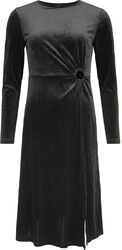 Velvet keyhole side split dress, QED London, Sukienka Medium