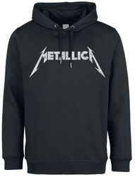 Amplified Collection - White Logo, Metallica, Bluza z kapturem
