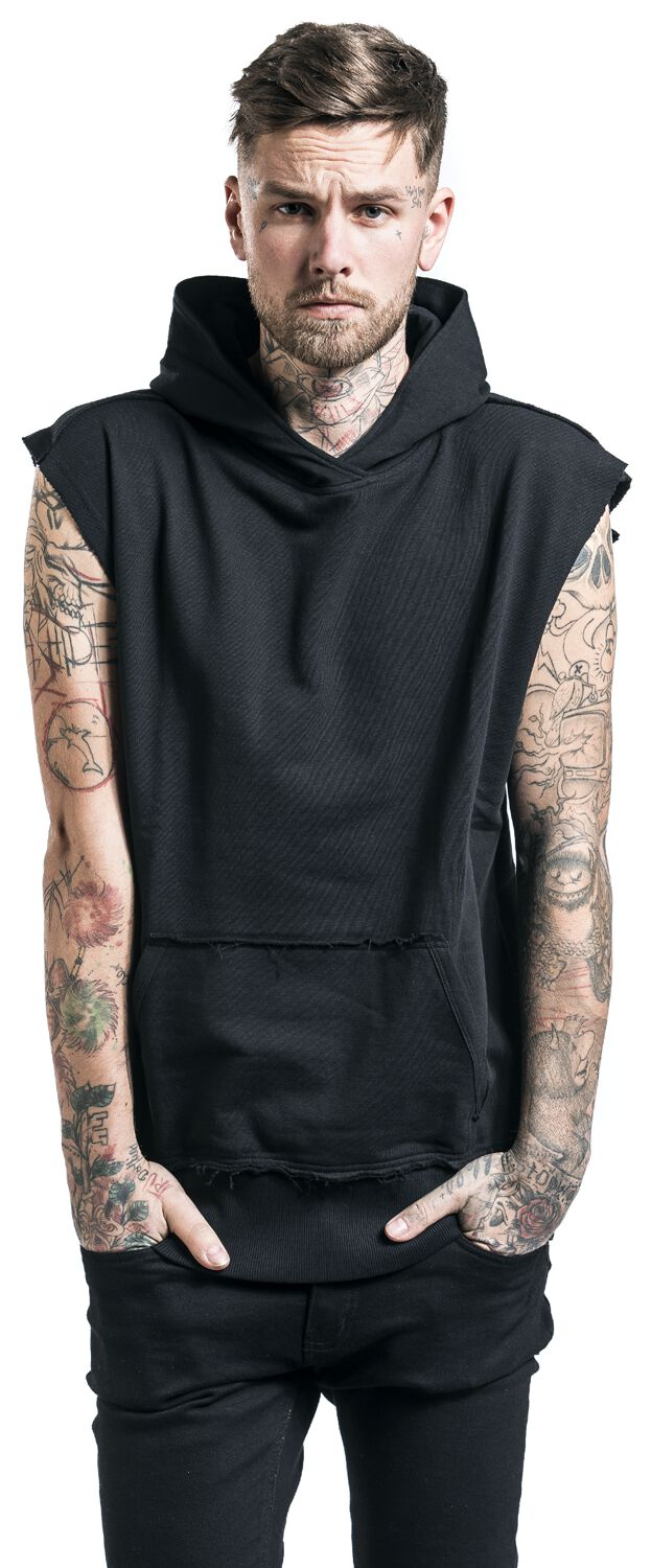 Open Edge Sleeveless Hoodie | Urban Classics Bluza z kapturem | EMP