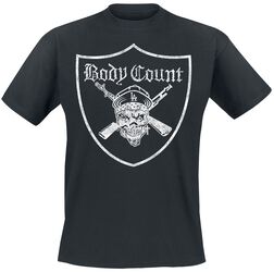 Gunner Pirate Shield, Body Count, T-Shirt