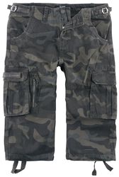 3/4 Army Vintage Shorts, Black Premium by EMP, Krótkie spodenki