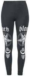Leggings with Bold Leg Print, Black Blood by Gothicana, Legginsy
