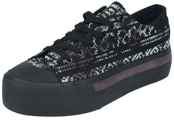 LowCut platform trainers with Aztec print, RED by EMP, Buty sportowe