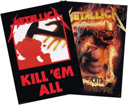 Set 2 Chibi Posters - Kill'Em All/Fire Guy, Metallica, Plakat