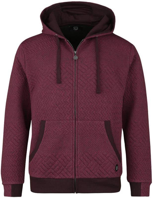 Hoodie with quilted structure