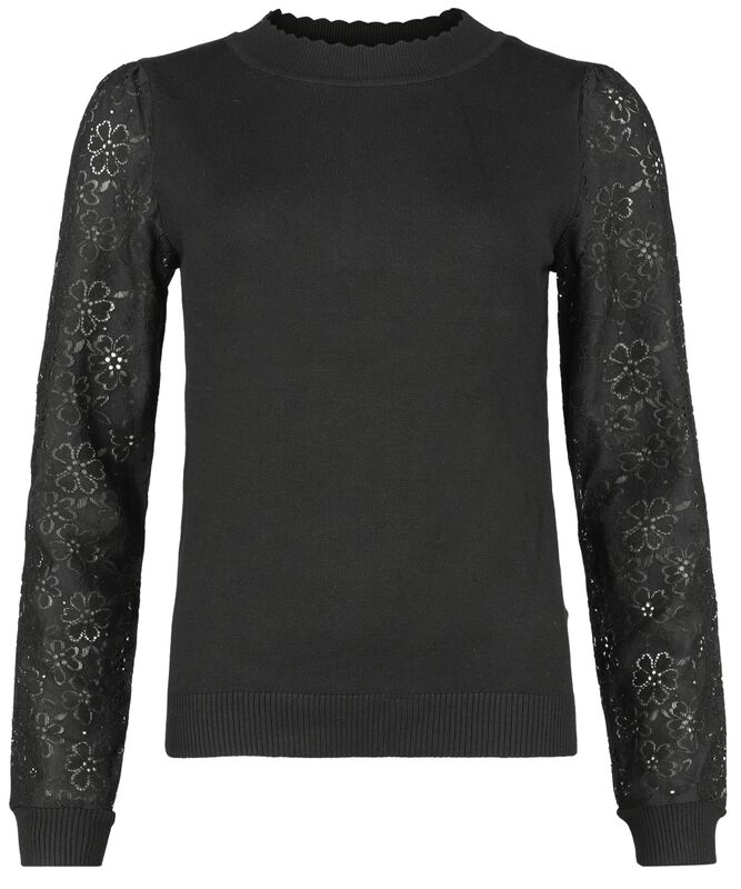 Lace sleeve jumper