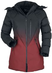 Winter Jacket with Black-Red Colour Gradient, RED by EMP, Kurtka przejściowa