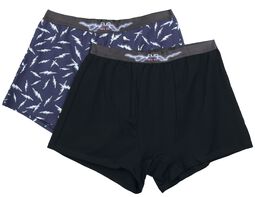 Double pack of boxers with retro print, EMP Stage Collection, Zestaw bokserek