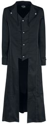 Black Classic Coat, H&R London, Płaszcz wojskowy