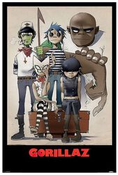 Characters, Gorillaz, Plakat