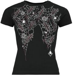 Koszulka z pajęczynami, Gothicana by EMP, T-Shirt