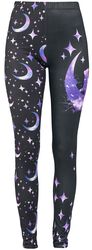 Leggings with Cats and Galaxy Motif, Full Volume by EMP, Legginsy