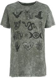 Koszulka z nadruikiem z przodu, Gothicana by EMP, T-Shirt