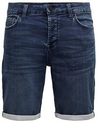 ONSPly Life Reg D Blue Slim Fit, ONLY and SONS, Krótkie spodenki
