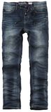 5-Pocket Sweat Denim-Look Trousers, Sublevel, Jeansy