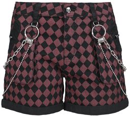 Checkerboard Shorts, Rock Rebel by EMP, Krótkie spodenki