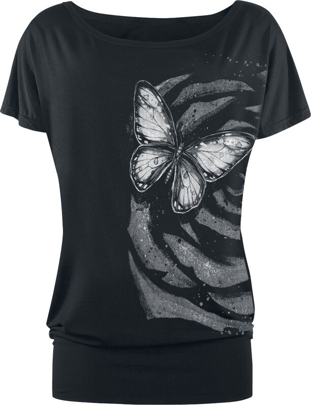 T-shirt with Butterfly Print