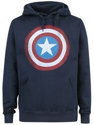 Shield Logo, Captain America, Bluza z kapturem