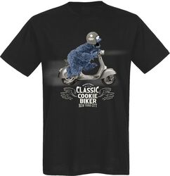 Cookie Monster - Classic cookie biker, Ulica Sezamkowa, T-Shirt