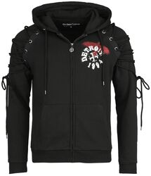 Gothicana X The Crow hoodie jacket, Gothicana by EMP, Bluza z kapturem rozpinana