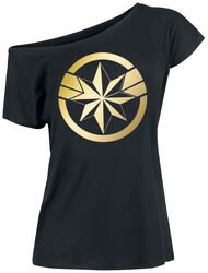 Captain Marvel logo, Group, T-Shirt