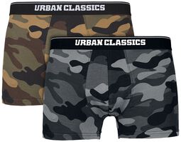 2-Pack Camo Boxer Shorts, Urban Classics, Zestaw bokserek