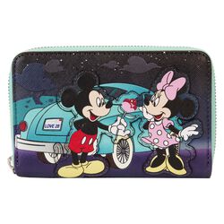 Loungefly - Micky & Minnie Date Night Drive-In, Mickey Mouse, Portfel