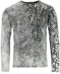 Long sleeve with runes print, Black Premium by EMP, Longsleeve