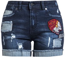 Shorts with Distressed Effects, Rock Rebel by EMP, Krótkie spodenki