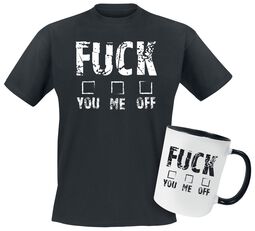 Gift box - Gift Set - Fuck you me off, Slogans, T-Shirt