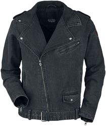 Biker style denim jacket, Rock Rebel by EMP, Kurtka jeansowa