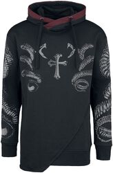 Snake print hoodie, Black Premium by EMP, Bluza z kapturem