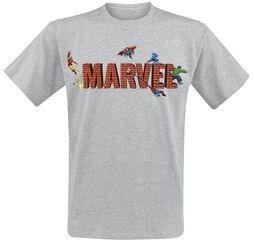 Disney 100 - Logo, Marvel, T-Shirt