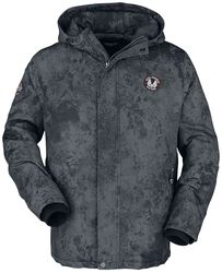 Winter jacket with large print on the back, Rock Rebel by EMP, Kurtka zimowa