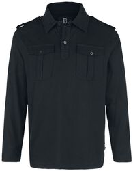Jersey Polo Shirt Willis Long Sleeve, Brandit, Longsleeve