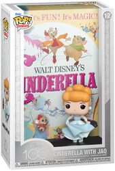 Disney 100 - Film poster - Cinderella with Jaq vinyl figurine no. 12, Kopciuszek, Funko Pop!