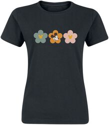 Flowers, Mickey Mouse, T-Shirt