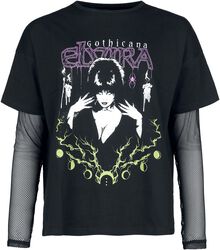 Gothicana X Elvira 2-in-1 t-shirt and long sleeve, Gothicana by EMP, Longsleeve