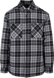 Padded chequered shirt jacket, Urban Classics, Kurtka przejściowa