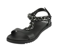 Sandals with chains, Black Premium by EMP, Sandały