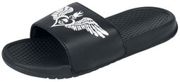 EMP sandals with skull print, Rock Rebel by EMP, Sandały