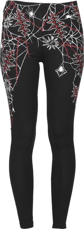 Leggings with spider web